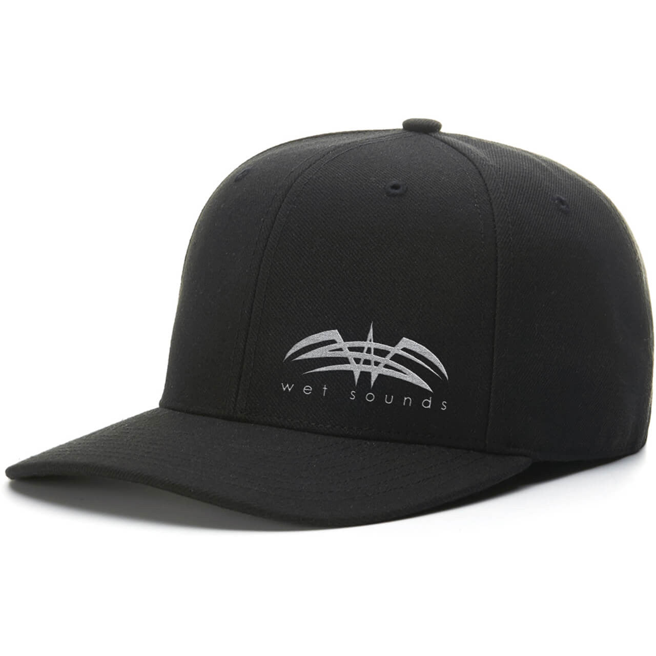 CAP-F-BLKG | Flexfit Cap Black with Grey Wet Sounds Logo
