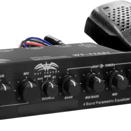 WS-420 BT | Marine Multi-Zone 4-Band Parametric Equalizer with Integrated Bluetooth