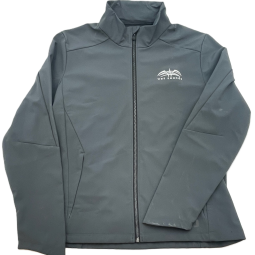 POP-OGIO-JK-FULLZIP-GRY | OGIO Commuter Soft Shell Jacket with Wet Sounds Logo
