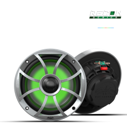 RECON 6-S RGB | 6.5-inch High-Output Component Style Coaxial Speakers w/ XS-Silver RGB Grilles
