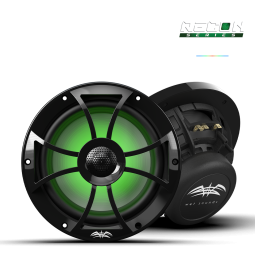 RECON 8-BG RGB | 8-inch High-Output Component Style Coaxial Speakers w/ XS-Black RGB Grilles