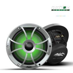 RECON 8-S RGB | 8-inch High-Output Component Style Coaxial Speakers w/ XS-Silver RGB Grilles