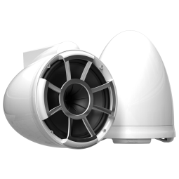 REV 10 W V2 | Gloss White Revolution Series 10-inch Tower Speakers