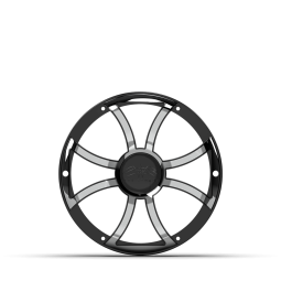 REVO 10 XS-B-SS GRILLE V3 | REVO 10-inch Black XS Stainless Steel Subwoofer Grille