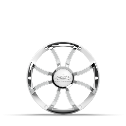 REVO 10 XS-W-SS GRILLE V3 | REVO 10-inch White XS Stainless Steel Subwoofer Grille