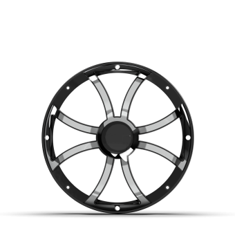 REVO 12 XS-B-SS GRILLE V3 | REVO 12-inch Black Stainless Steel XS Subwoofer Grille