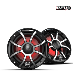 REVO 6 XS-B-SS V3 | REVO 6.5-inch Black Stainless Steel XS Coaxial Speakers