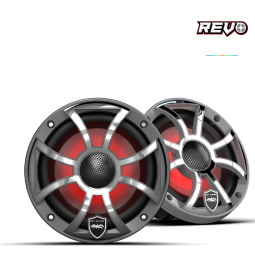 REVO 6 XS-G-SS V3 | REVO 6.5-inch Gunmetal Stainless Steel XS Coaxial Speakers