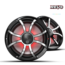 REVO CX-10 XS-B-SS S2 | REVO 10-inch Black Coaxial Speakers with Black XS Stainless Steel Grilles