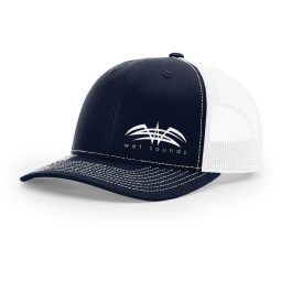 CAP-R-NVYW-SNAP | Richardson Snapback Cap Navy White with White Offset Wet Sounds Logo