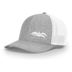 CAP-RF-HGW-SNAP | Richardson Snapback Cap Heather Gray White with White Offset Wet Sounds Logo