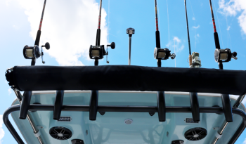 sea-born-lx26-center-console-hard-top-rod-holders-with-sureshade-motorized-shade